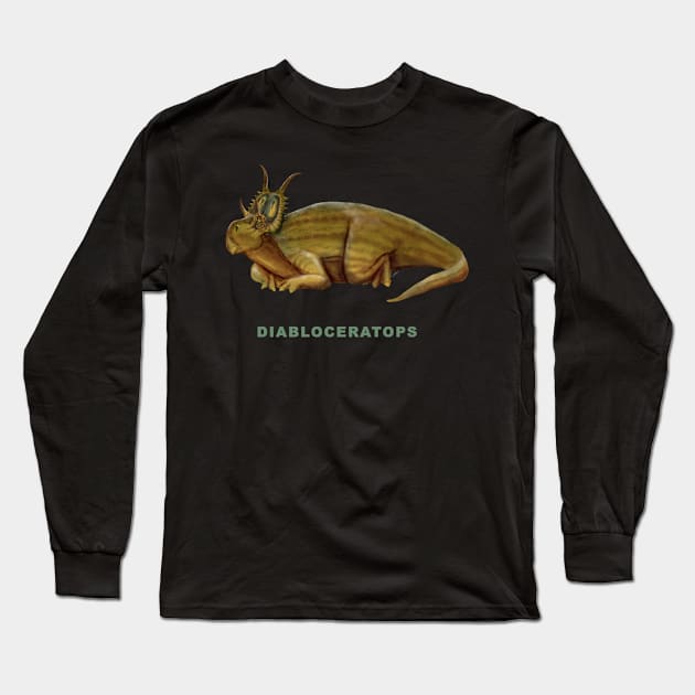 Diabloceratops Long Sleeve T-Shirt by lucamendieta